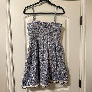 American Eagle Floral Strapless/Spaghetti Strap Dress